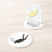 Scuba-duikbelletjes Zandsteen Onderzetter (Zijkant)