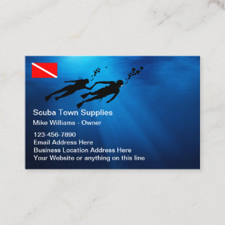 Scuba-duikbenodigdheden en Visitekaartje van klass