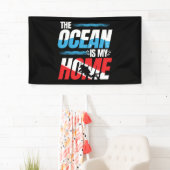 Scuba-duikcadeautjes - afduiken van vlag op scuba spandoek (Insitu)