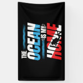 Scuba-duikcadeautjes - afduiken van vlag op scuba spandoek (Verticaal)