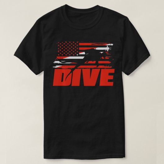 Scuba-duikduif T-shirt (Design voorkant)