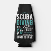 Scuba-duiken geboren om te duiken | Sport Flesjeskoeler (Voorkant)