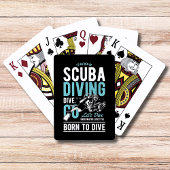 Scuba-duiken geboren om te duiken | Sport Pokerkaarten