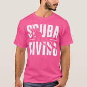 Scuba duiken met een suba-duiker t-shirt (Voorkant)