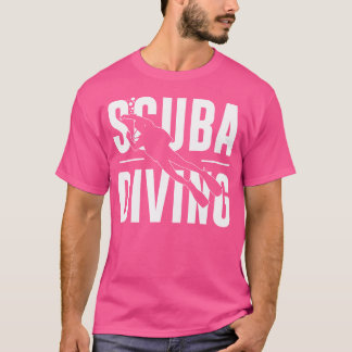 Scuba duiken met een suba-duiker t-shirt