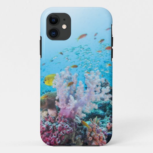 Scuba duiken met kleurrijk rif en koraal Case-Mate iPhone case (Achterkant)