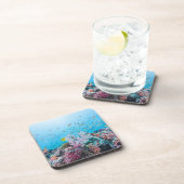 Scuba duiken met kleurrijk rif en koraal onderzetter (Rechterzijde)