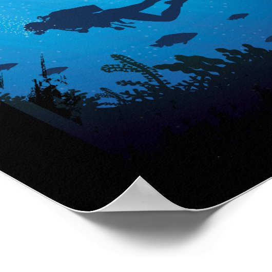 Scuba duiken voor duikers poster (Hoek)