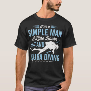 Scuba Duiken voor Mannen Papa Hus Grappige Scuba D T-shirt