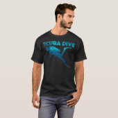 Scuba duikend duiktuig onderwaterduiker t-shirt (Voorkant volledig)