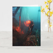 Scuba duikend onderwater kaart (Gele Bloem)