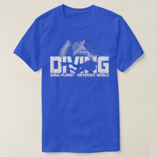 Scuba duikende kwallen-duiker t-shirt (Design voorkant)