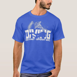 Scuba duikende kwallen-duiker t-shirt
