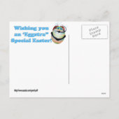 Scuba-duikende paaseieren feestdagenkaart (Achterkant)