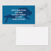 Scuba-duikende visitekaartjes (Voorkant / Achterkant)