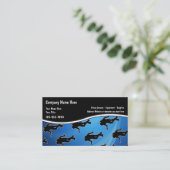 Scuba-duikende Visitekaartjes (Staand voorkant)