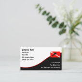 Scuba-duikende Visitekaartjes (Staand voorkant)