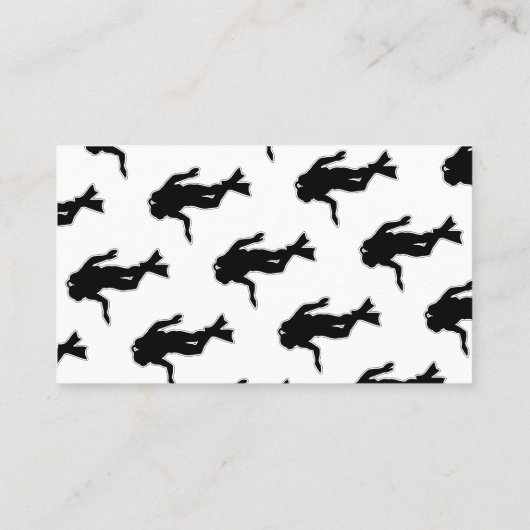 Scuba-duikende Visitekaartjes (Achterkant)