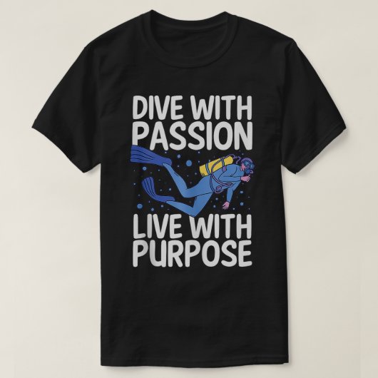 Scuba duiker 1 t-shirt (Design voorkant)