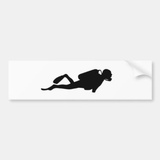 Scuba-duiker Bumpersticker