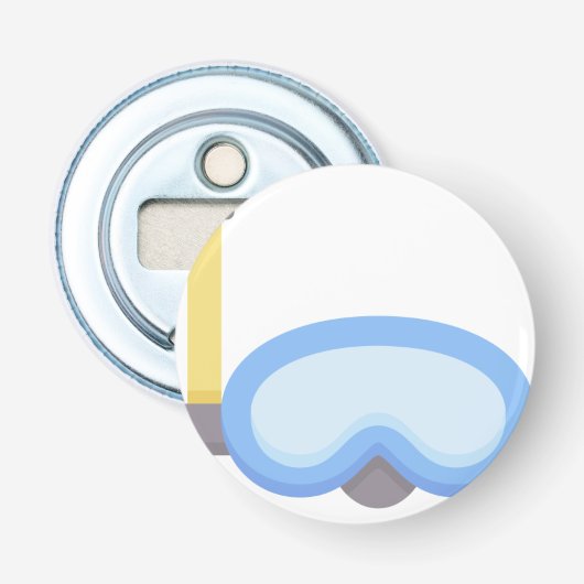 Scuba-duiker Button Flesopener (Voorkant)