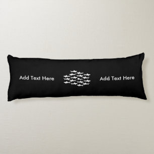 Scuba-duiker die met een School van Haaien zwemmen Lichaamskussen