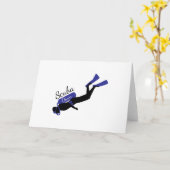 Scuba-duiker Kaart (Gele Bloem)