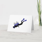 Scuba-duiker Kaart (Voorkant)