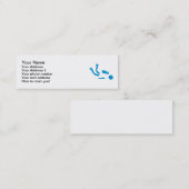 Scuba-duiker Mini Visitekaartje (Voorkant / Achterkant)