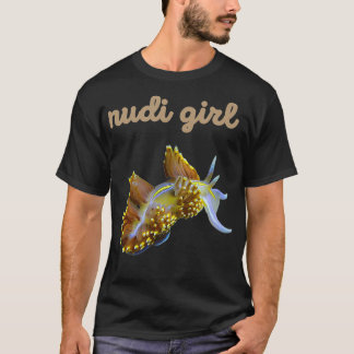 Scuba Duiker Nudi Meisje Nudibranch T-shirt