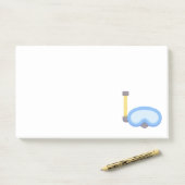 Scuba-duiker Post-it® Notes (Op bureau)