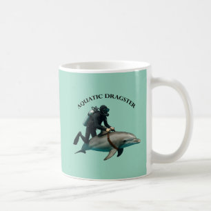 SCUBA Duiker Rijden op een Dolfijn URM Koffiemok