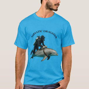 SCUBA Duiker Rijden op een Dolfijn URM T-shirt