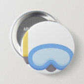 Scuba-duiker Ronde Button 7,6 Cm (Voorkant /achterkant)