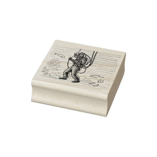 Scuba-duiker Rubberstempel (Stempel)