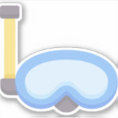 Scuba-duiker Sticker (Voorkant)