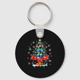 Scuba Duikgereedschap Kerstboom Sinterklaas Kleurr Sleutelhanger