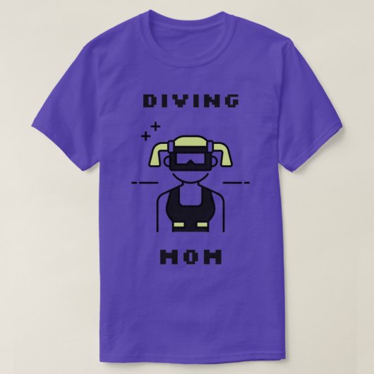 Scuba-duikmam T-shirt (Design voorkant)
