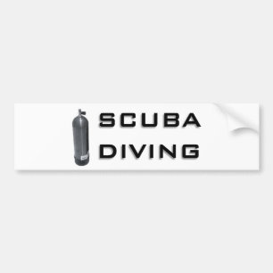 Scuba-duikontwerp! Bumpersticker