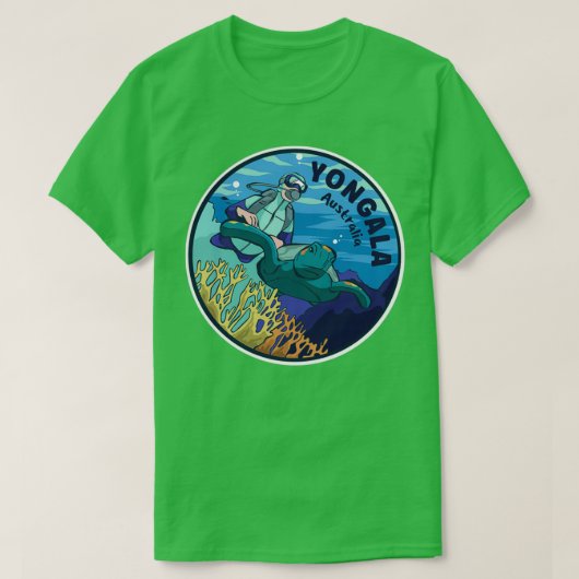 Scuba duikt in Yongala Australië T-shirt (Design voorkant)