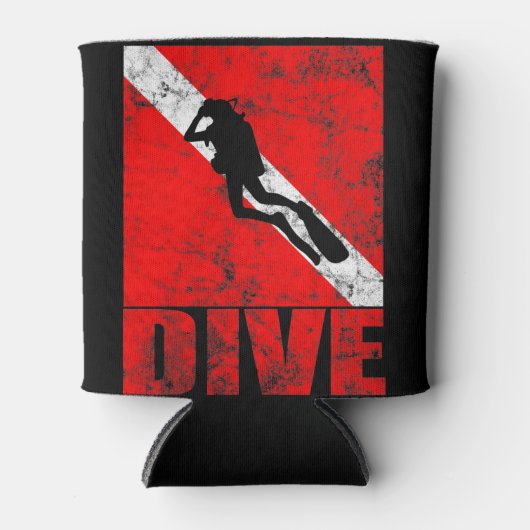 Scuba duikt naar beneden duiktuig blikjeskoeler (Voorkant)