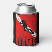 Scuba duikt naar beneden duiktuig blikjeskoeler (Blikje Achterkant)