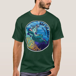 Scuba duikt op de Bay-eilanden Honduras T-shirt