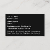 Scuba Duikuitrusting Visitekaartjes (Achterkant)