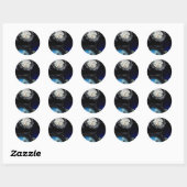 Scuba-duikvistuig Ronde Sticker (Vel)