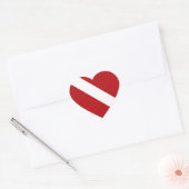 Scuba duikvlag hart Sticker (Envelop)