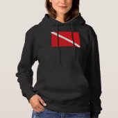 SCUBA duikvlag Hoodie (Voorkant)