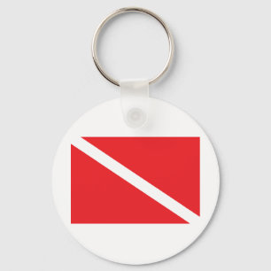 SCUBA duikvlag Sleutelhanger