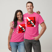 Scuba duikvlucht naar beneden t-shirt (Unisex)