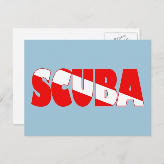 Scuba (Engels) Briefkaart (Voorkant / Achterkant)